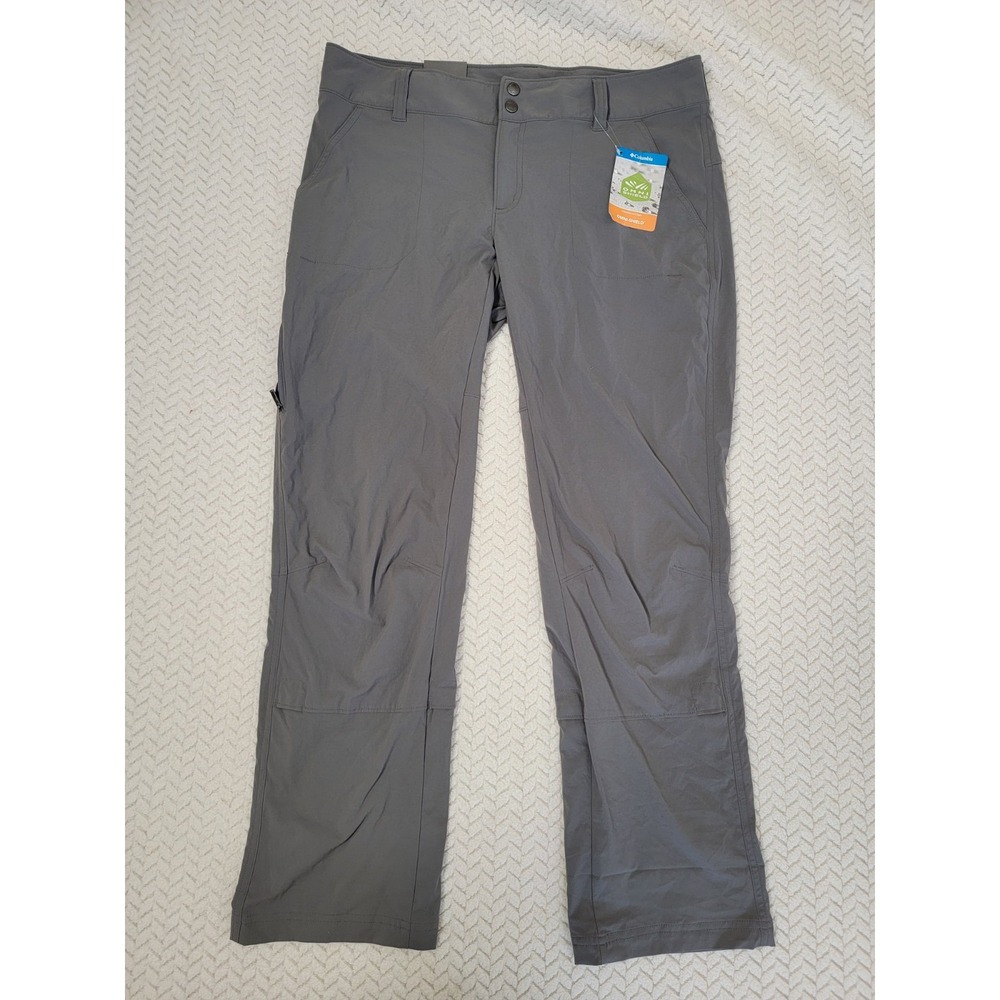 *NWT* Columbia Women Omni-Shield Straight Leg Jambe Droite Gray Sz 12 Active Fit